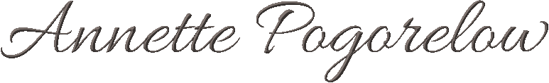 Schriftzug Annette Pogorelow